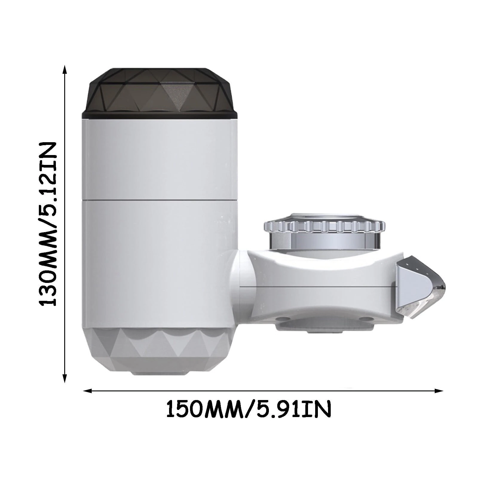 (image for) 3000W Instant Tankless Electric Water Heater Faucet with LED Display Easy Installation IPX4 Waterproof for Kitchen Bathroom